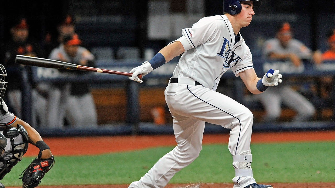 2-way McKay goes 0 for 4 in MLB hitting debut with Rays